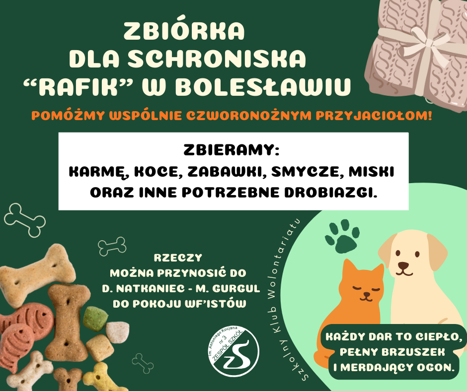 Zbiórka dla schroniska Rafik